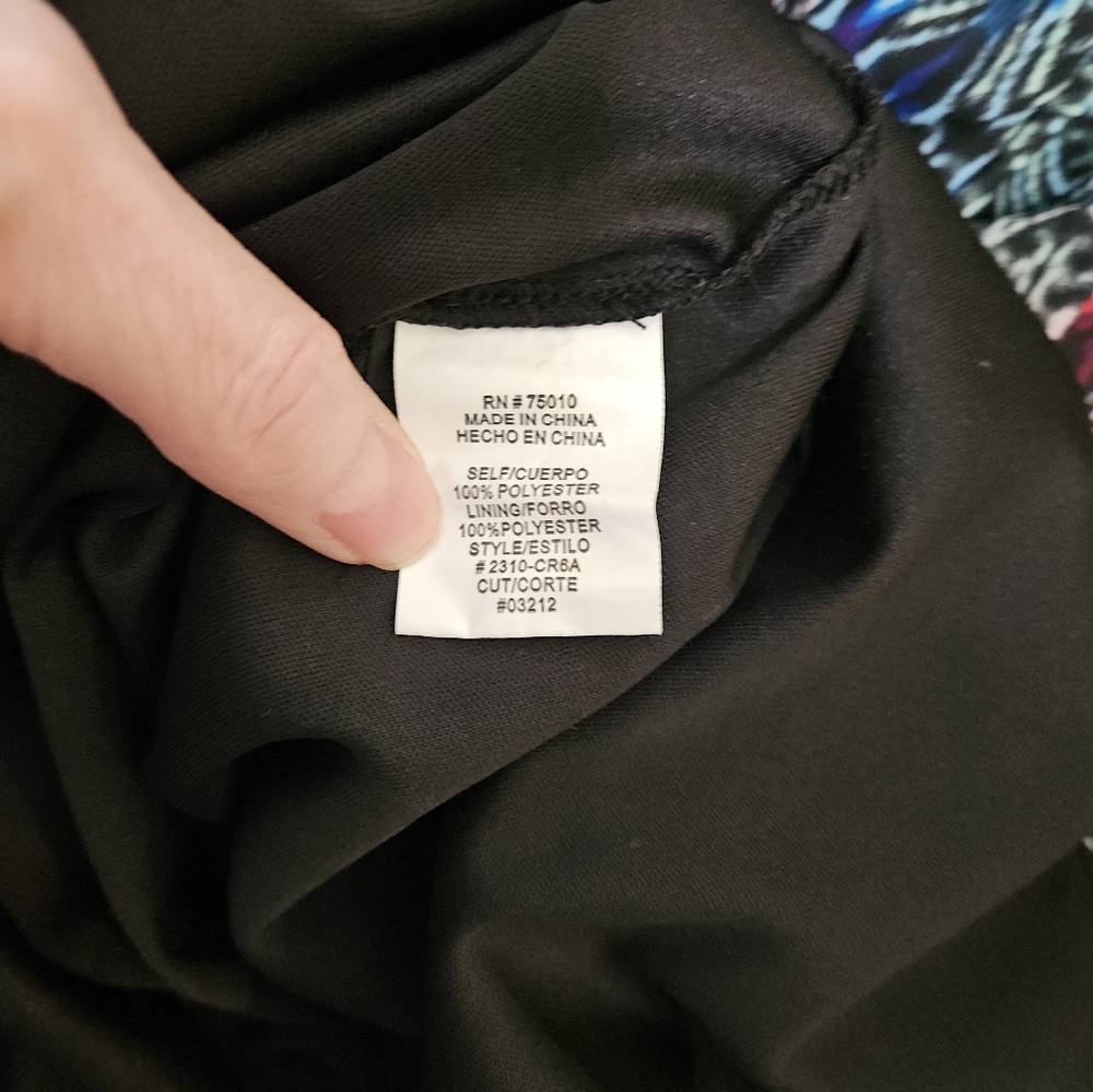 City Triangles Scoop Neck Cinched Waist Dress L - Picture 5 of 5